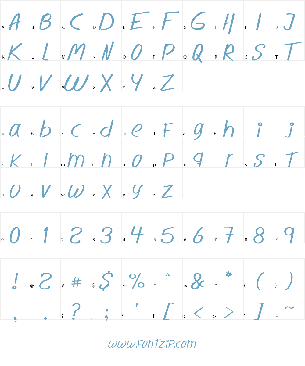 Novedosa Stick Font Character